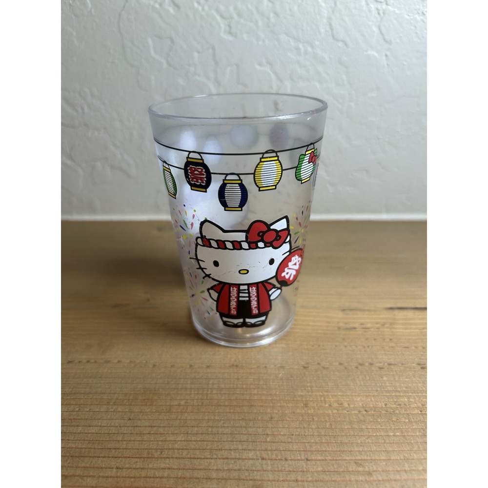 Sanrio‎ 1976 2019 Hello Kitty Kimono New Year Sushi Itamae Plastic Cup